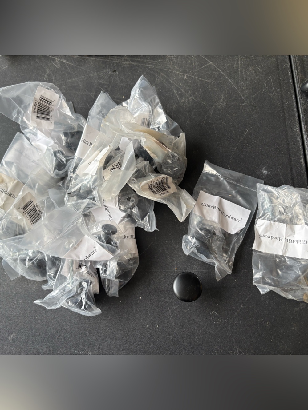 21pc matte black NEW cabinet drawer knobs